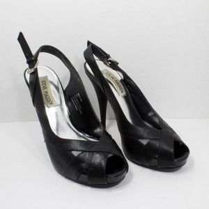 Steve Madden Slingbacks Black Marlene Pumps